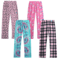 thumbnail image 1 of Angel Face Girls Pajama Pants - 4 Pack Micropolar Plush Fleece Girls Pajamas PJs Sleep Pants (4-16), 1 of 7