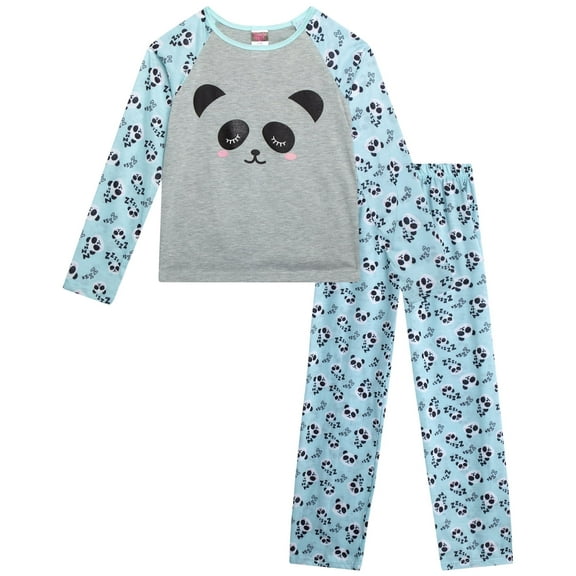 Angel Face Girls Pajama Set - 2 Piece Soft Cozy Jersey Sleep Shirt and Pajama Pants for Girls (7-12)
