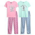 thumbnail image 1 of Angel Face Girls' Pajama Set - 4 Piece Sleep Shirt and Lounge Pants - Sleepwear for Girls (7-16), 1 of 7