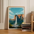 thumbnail image 1 of Angel Falls Venezuela Travel Scenic Adventure Wall Art, Stretched Canvas 8x10in, 1 of 4