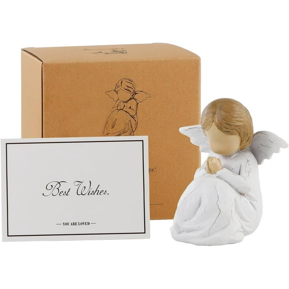 Angel Figurines for Women, Praying Angel Statue Baptism Gifts, First Communion Gifts for Girls, Confirmation Gifts for Teen Girls, Christian Religious Gifts for Women