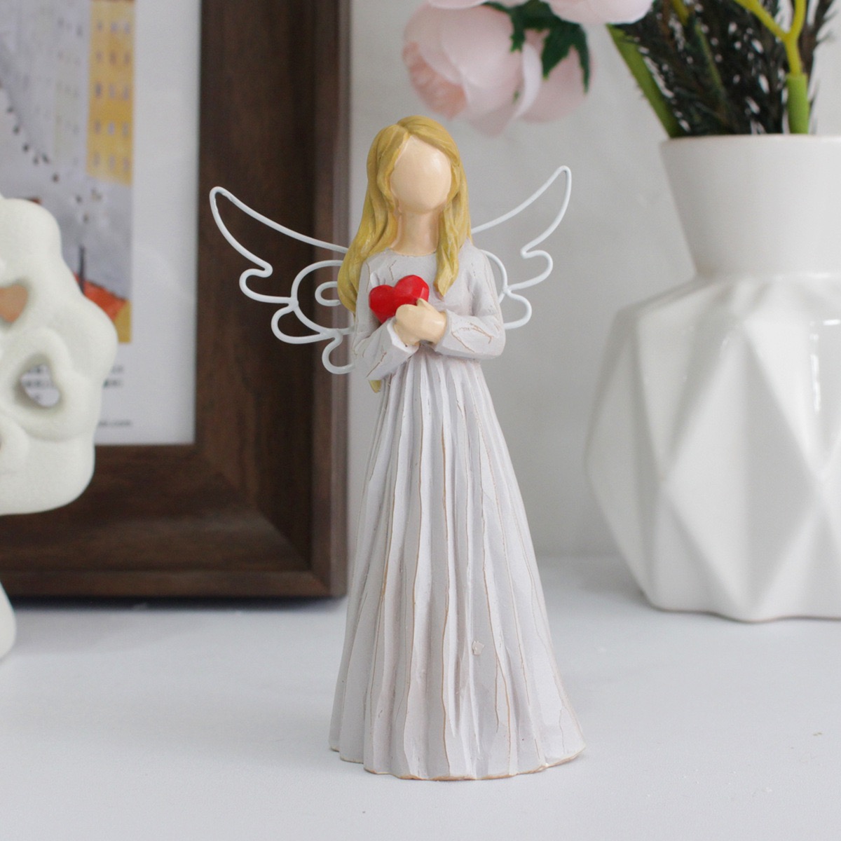 Angel Figurines for Women, Resin Guardian Angel Figurine Gifts, Hand