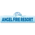 thumbnail image 1 of Angel Fire Resort Street Sign | Indoor/Outdoor | Skiing Skier Snowboarder Décor for Ski Lodge Cabin Mountian House | SignMission personalized gift, 1 of 5