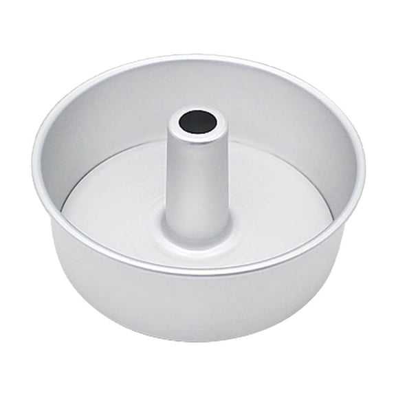 Angel Food Cake Pan with Removable Bottom – 6 & 8 Inch Anodized Aluminum Tube Pan – Non-Stick Chiffon Cake Baking Tin – Rust-Proof & Easy to Clean – Perfect for Cheesecakes