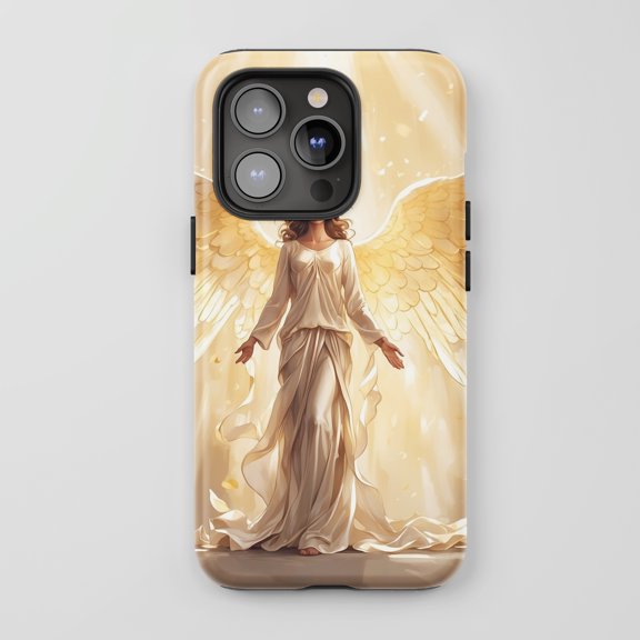 Angel For All iPhone Series Tough Phone Case Fantasy Gold