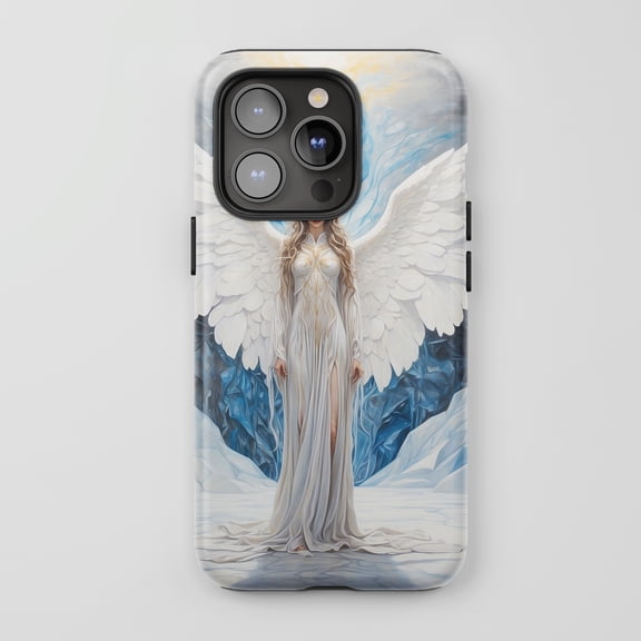 Angel For All iPhone Series Tough Phone Case Fantasy White
