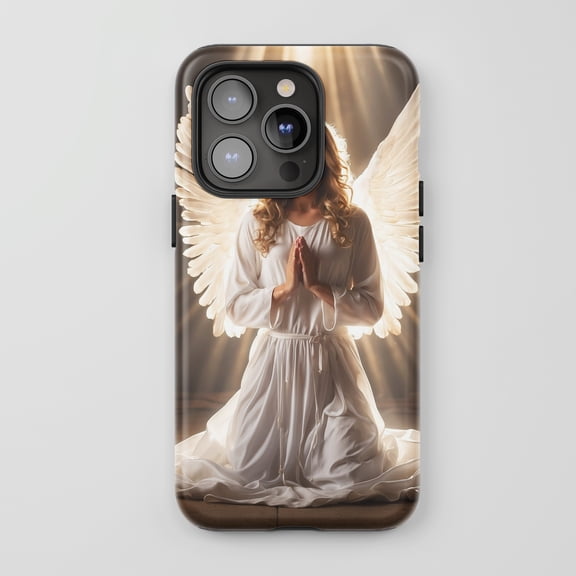 Angel For All iPhone Series Tough Phone Case Religious Art Style