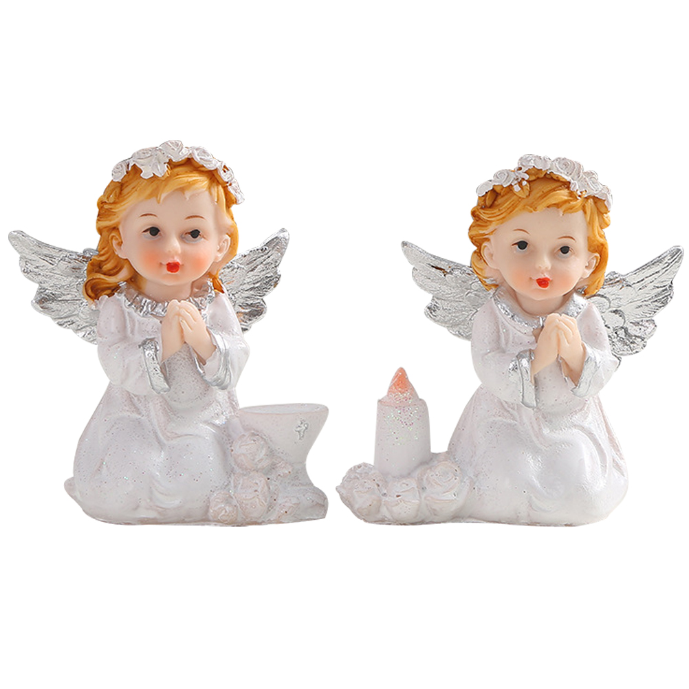 Angel Girl Statue Little Angels Figurine Decoraciones Para Salas Casa