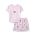 thumbnail image 1 of Disney Stitch & Angel Girls Angel Embroidered Graphic Tee and Skort Set, 2-Piece, Sizes 4-16, 1 of 3