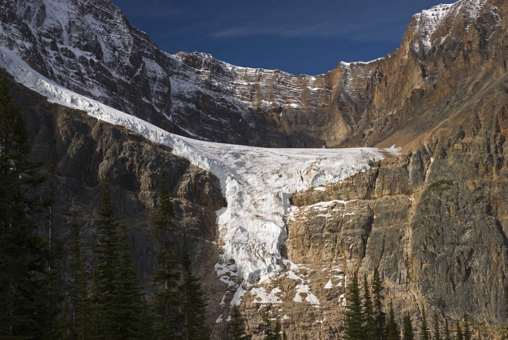 Angel Glacier Jasper National Park Alberta Canada Canvas Art - Philippe Widling Design Pics (34 x 22)