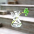 thumbnail image 1 of Angel Glass Vases Clear Flower Plant Terrarium Container Hanging Vase Wedding Decor Garden Ornaments, 1 of 6