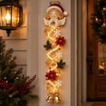 thumbnail image 1 of Angel Glowing Christmas Door Hanger, Warm Lighted Vertical Holiday Hanging Decor with Festive Accents for Front Door Side, Entryway and Wall,A, 1 of 4