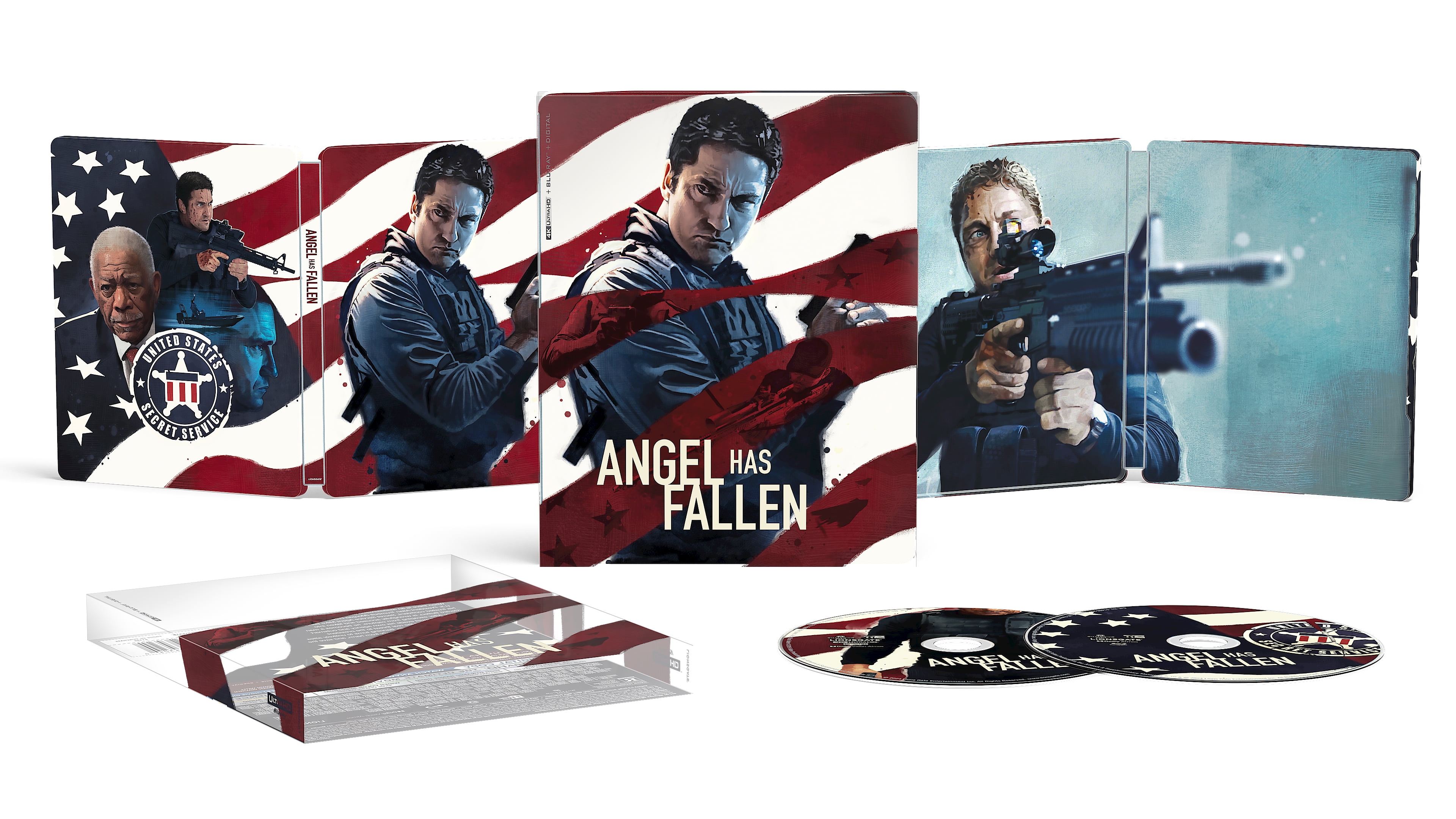 Angel Has Fallen (4K Ultra HD + Blu-ray + Digital Copy) (Steelbook) (Walmart Exclusive), Lions Gate, Action & Adventure