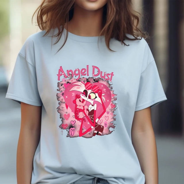 Angel Hazbin Hotel Cartoon Hazbin Hotel Cartoon Unisex T Shirt Black