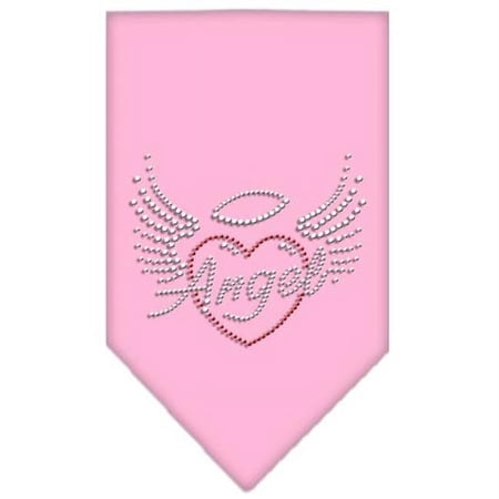 Angel Heart Rhinestone Bandana Light Pink Small