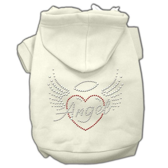 Pet, Dog Cat Hoodie Rhinestone, "Angel Heart"