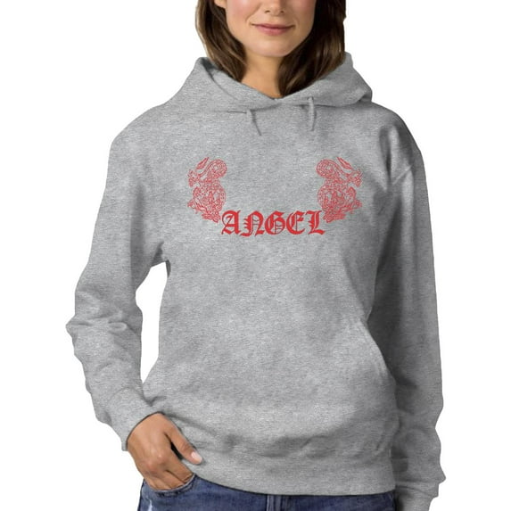 Angel In Red Hoodie Women -Image by Shutterstock, Female Medium