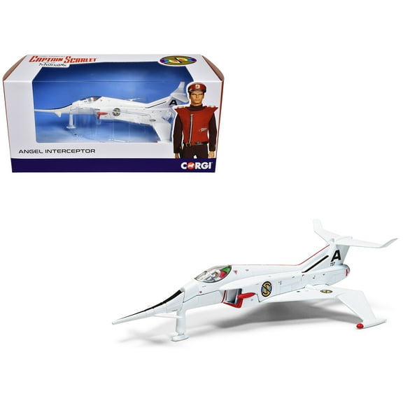 Angel Interceptor Aircraft "World Army Air Force" White "Captain Scarlet and the Mysterons" (1967-1968) TV Series Diecast Model by Corgi