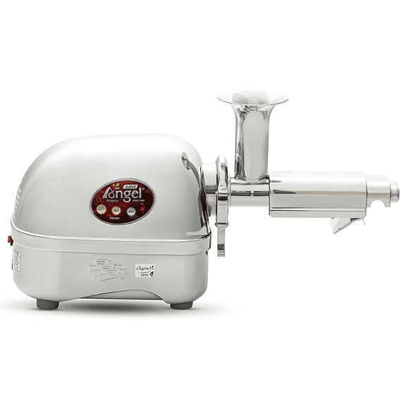 Angel Juicer AG-5500 Stainless Steel Premium Cold Press Slow Juicing Machine, SUS-304 Food Grade, 3HP Grinding Force, 82RPM Masticating Slow Juicer