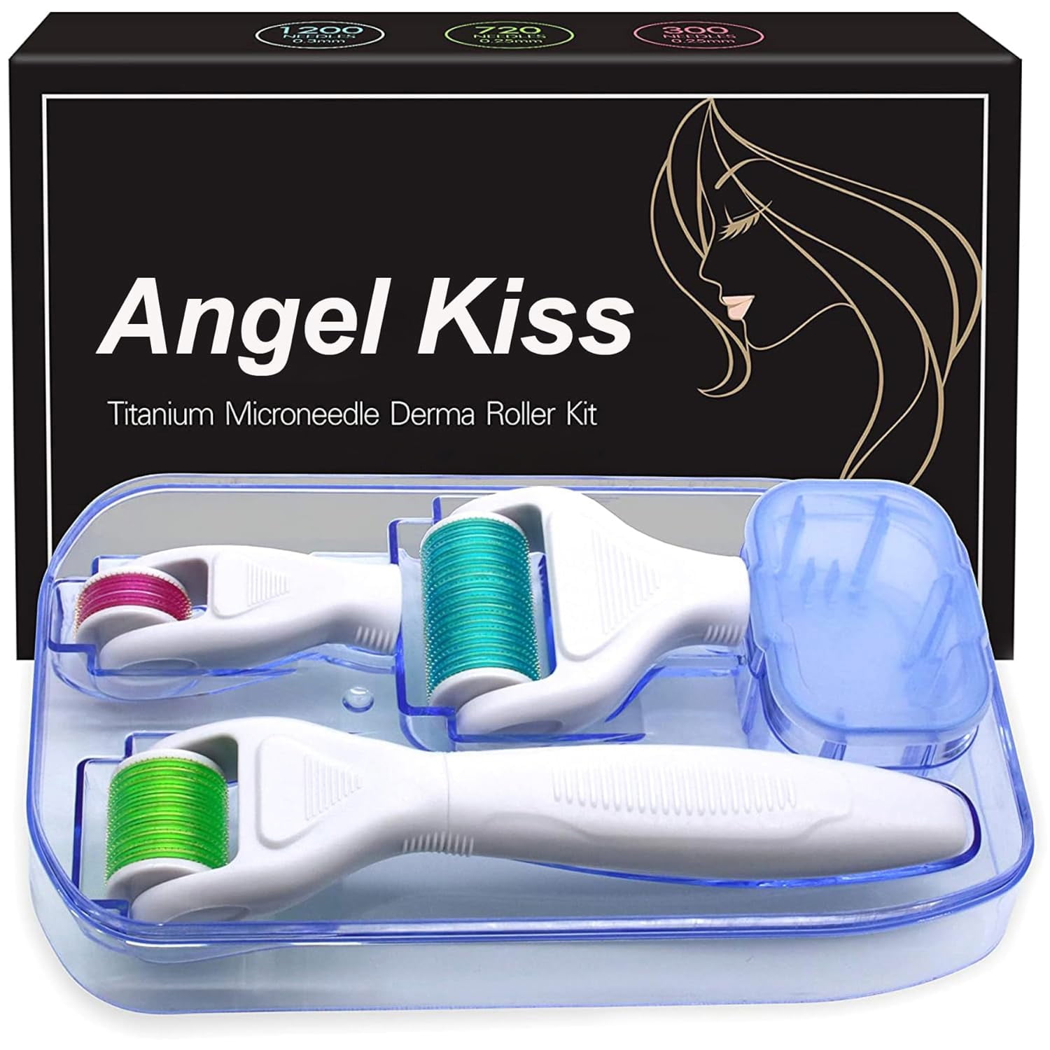 Angel Kiss Derma Roller Kit with 4 in 1 Titanium