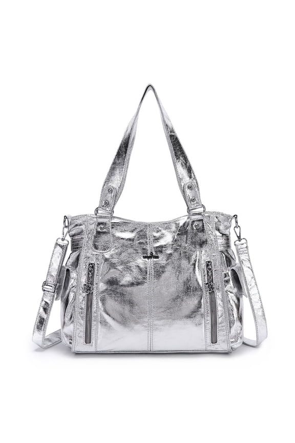 Handbags for Womens Top-Handle Hobo Purse Roomy Casual Shoulder Bags PU Tote Satchel Purse for Womens