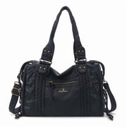 Angel Kiss Hobo Bags For Women Vegan Leather Hobo Satchel Handbags Large Tote Purses Shoulder Bag