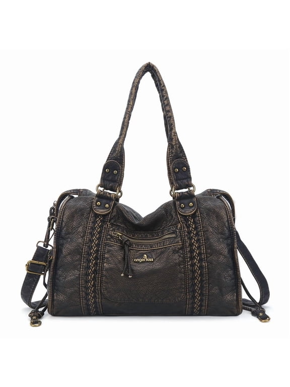 Hobo Bags For Women Vegan Leather Hobo Satchel Handbags Large Tote Purses Shoulder Bag