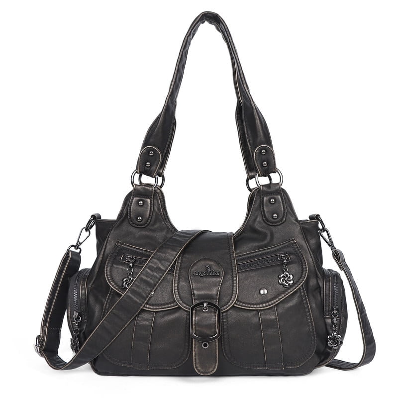 Angel Kiss Hobo Bags for Women Vegan Leather Shoulder Purses and Crossbody Ladies Tote Bags Purse