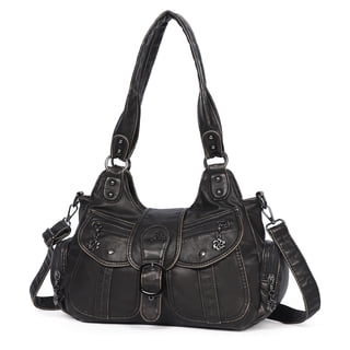 Angel Kiss Hobo Bags for Women Vegan Leather Shoulder Purses and Handbags Ladies Roomy Tote Bags Purse with Crossbody Strap
