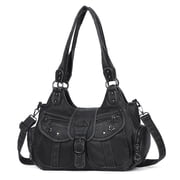 Hobo Bags for Women Vegan Leather Shoulder Purses and Handbags Ladies Roomy Tote Bags Purse with Crossbody Strap