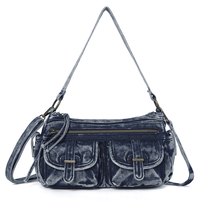 Angel Kiss Hobo Purses for Women Crossbody Shoulder Bag Ladies Multi Pocket Handbags Satchel Purse for Womens