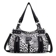 Angel Kiss Multi pocket womens shoulder bag with detachable straps
