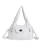 Angel Kiss Large Purses for Women,Shoulder Bag Hobo Tote Purse Mutipocket Faux Leather Satchel Hobo bag