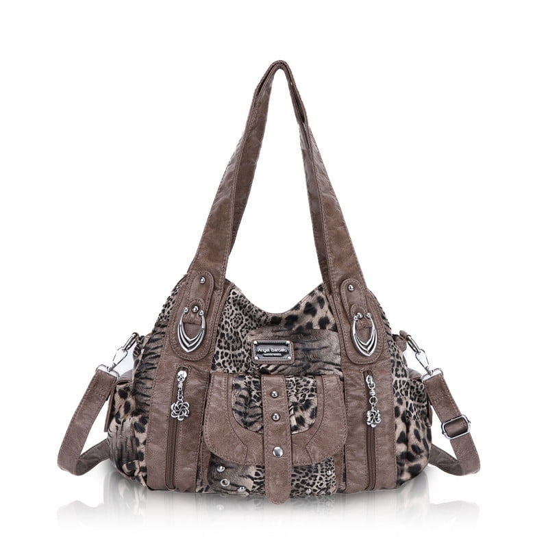 Angel Kiss Purses for Women and Hangbags Vegan Leather Hobo Satchel Multi pocket Purse