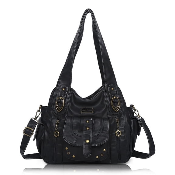Angel Kiss Purses for Women and Hangbags Vegan Leather Hobo Satchel Multi pocket Purse