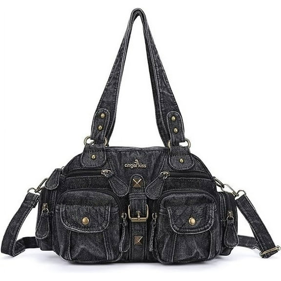 Angel Kiss Small Hobo Purses for Women Soft Vegan Leather Shoulder Bags with Crossbody Adjustable Strap