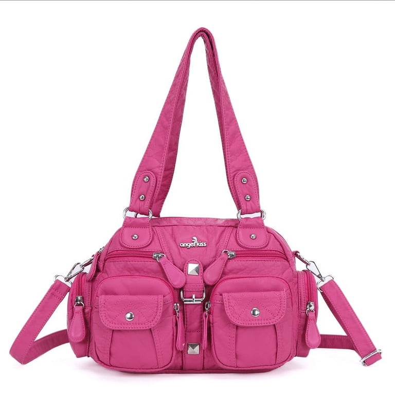 Angel Kiss Small Hobo Purses for Women Soft Vegan Leather Shoulder