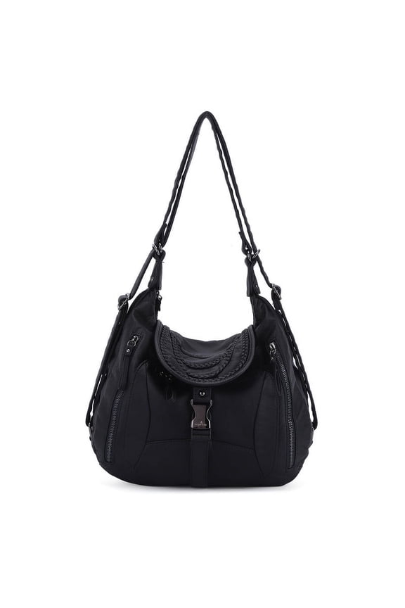 Women Diagonal Straddle Handbag Casual Shoulder Bag Multi Pocket Wallet