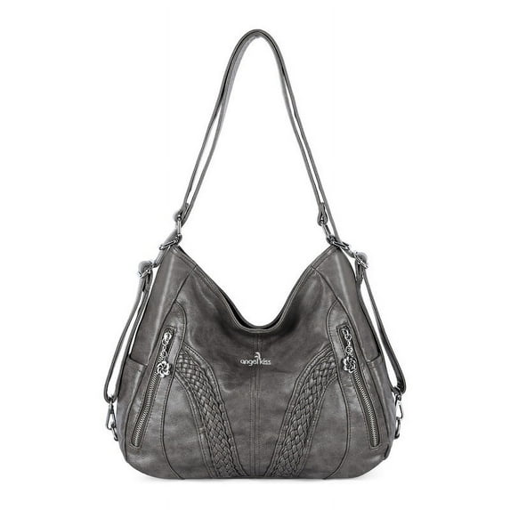 Angel Kiss Women Wallet PU Leather Shoulder Bag Large Capacity Handbag Crossbody Handbag