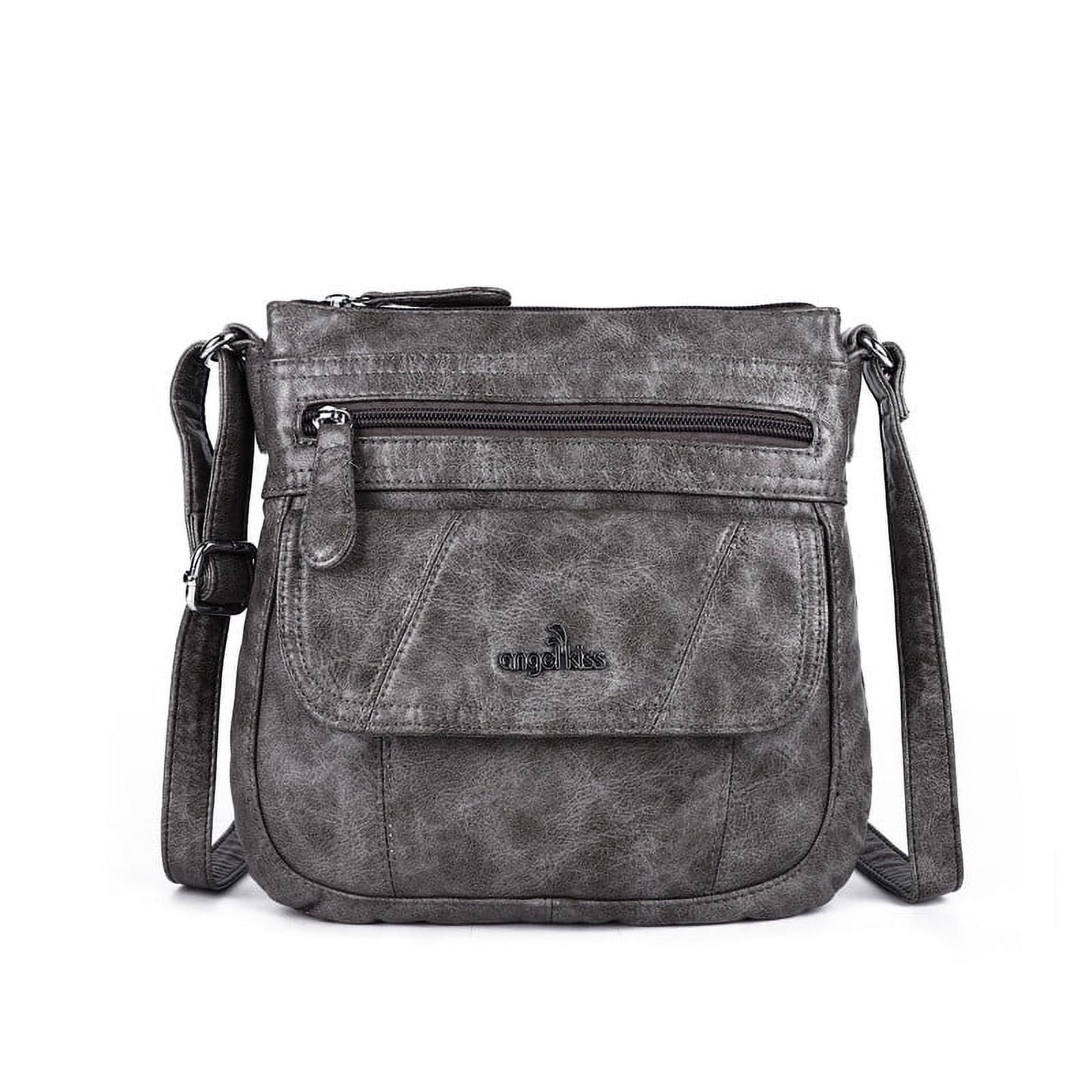 Angel Kiss Women's casual crossbody bag shoulder bag Vegan Leather Bag