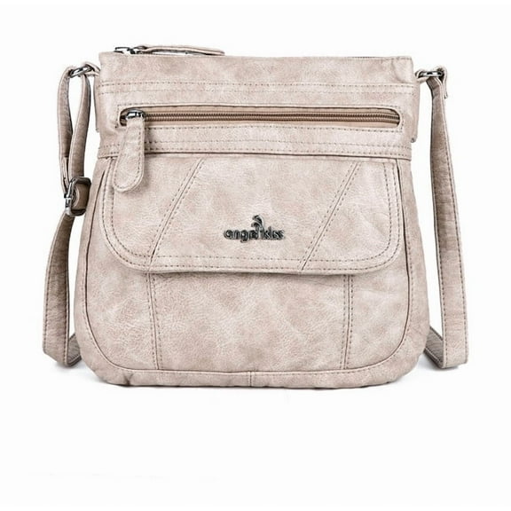 Angel Kiss Women's casual crossbody bag shoulder bag Vegan Leather Bag