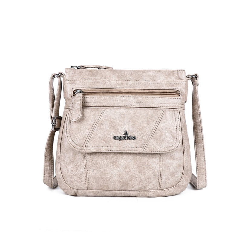 Angel Kiss Women's casual crossbody bag shoulder bag Vegan Leather Bag