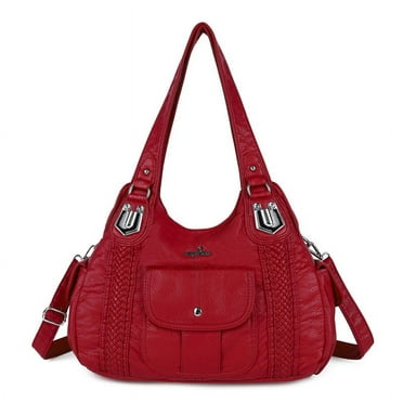 Angel Kiss Women shoulder bag single shoulder bag vegetarian leather adjustable shoulder strap crossbody bag