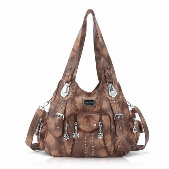 Angel Kiss for Women Large capacity Vegan Leather wallet and Handbags Crossbody Purses Multi pocket shoulder bag