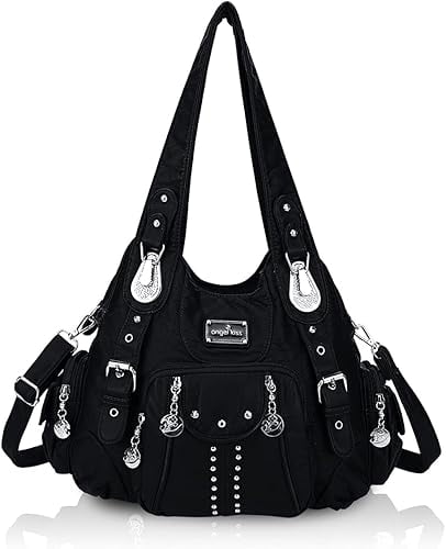 Angel Kiss for Women Large capacity Vegan Leather wallet and Handbags Crossbody Purses Multi pocket shoulder bag