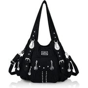 Angel Kiss for Women Large capacity Vegan Leather wallet and Handbags Crossbody Purses Multi pocket shoulder bag