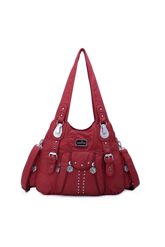 for Women Large capacity Vegan Leather wallet and Handbags Crossbody Purses Multi pocket shoulder bag