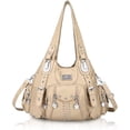 thumbnail image 1 of Angel Kiss for Women Large capacity Vegan Leather wallet and Handbags Crossbody Purses Multi pocket shoulder bag, 1 of 5