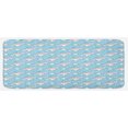 thumbnail image 1 of Angel Kitchen Mat, Cat Angels Flying High Hearts Happiness Kitty Love Heavenly Wings, Plush Decorative Kitchen Mat with Non Slip Backing, 47" X 19", Sky Blue White, by Ambesonne, 1 of 1