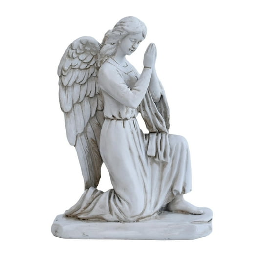 Angel Kneeling Statue Sculpture Ornament For Home Bedroom Office Decoration, Exquisite Craftsmanship Weather Resistant Garden Patio Memorial Decor, Thoughtful Gift For Any